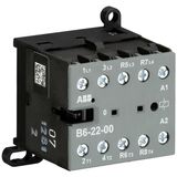 B6-22-00-02 Mini Contactor 42 V AC - 2 NO - 2 NC - Screw Terminals