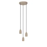 EVORA Pendant light-Taupe-Ø25-3xGU10-35W-Metal