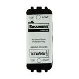 Eaton Bussmann series TCF fuse, Finger safe, 690 Vac, 40A, 50kA, Non-Indicating, Time delay, inrush current withstand, Class CF, CUBEFuse, Glass filled PES