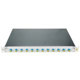 FO Patchpanel 19", 1U, sliding, for 12 fibers, LC, SM