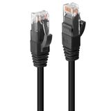 7.5m Cat.6 U/UTP LSZH Network Cable, Black RJ45, M/M, 250MHz, Copper, 26AWG