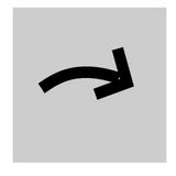 Insert label, transparent, arrow symbol