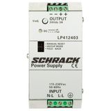 Single-phase Power Supply pulsing, 230VAC/12VDC, 5A at 50øC