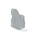 End plate for modular TOPJOB®S connector 1.5 mm thick gray