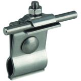 Roof conductor holder StSt f. metal roofs, bead Rd 20-25mm f. Rd 6-10m