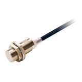 Proximity sensor, inductive, brass-nickel, M18, shielded, 5 mm, NO, 2