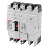 MSXD 125 - MCCB'S WITH RESIDUAL CURRENT PROT. - ADJ. THERMAL AND FIXED MAG. RELEASE - ADJ. RESIDUAL CURRENT PROT. RELEASE - 25KA 3P+N 63A 525V