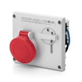 INTERLOCKED SOCKET 3P+E IP44 32A 11h