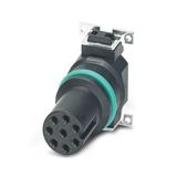 Flush-type connector