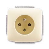 5518A-A2359 C Single socket outlet w.pin+cover shutt.