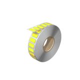 Device marking, halogen-free, Self-adhesive, 18 mm, Polyester, yellow