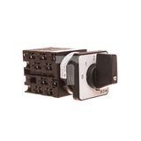 Step switches, T0, 20 A, flush mounting, 5 contact unit(s), Contacts: 9, 45 °, maintained, With 0 (Off) position, 0-3, Design number 8281