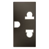 N2138 AN - Euro-American earthed socket outlet - 1M - Anthracite