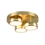 Franklin LED ceiling lamp matt brass
