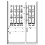 Mehrfach Hausanschlussk. STW Mš, 4HA-2EW, 1200x900x350mm