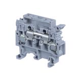 MODULAR TERMINAL BLOCKS, DISCONNECT, SCREW CLAMP TERMINAL BLOCK, GRAY, PRODUCT SPACING .315 IN [8 MM], 2 POSITION, SCREW TERMINAL