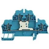Multi-tier modular terminal, Tension-clamp connection, 2.5 mm², 500 V,