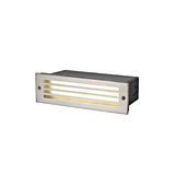 BRICK MESH Recessed wall light rectangular 3 K 5W IP55 black