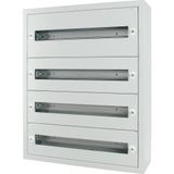 Service distribution boards with mounting subrack 120 SU, WxHxD = 573 x 1000 x 175 mm
