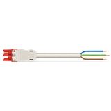 pre-assembled connecting cable Eca Socket/open-ended red