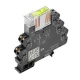 Relay module, 24 V UC ±10 %, Green LED, Rectifier, 2 CO contacts forci
