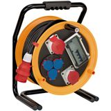 Brobusta CEE 2 FI IP44 cable reel with trolley 25m H07RN-F 5G4.0