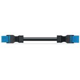 pre-assembled interconnecting cable Eca Socket/plug blue