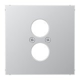 Centre plate for 2 loudsp. or BNC socket AL2962-2