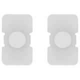 2 buttons Tondo lightable white