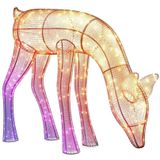 Twinkly 3D Reindeers - Doe Reindeer, 140 RGB+W LED, 90cm, Iron/Acrylic, Plug Type F