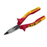 Snipe-nose pliers, 200 mm, Bent, Protective insulation, 1000 V: Yes