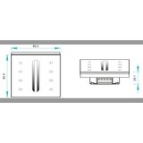 LED RF WiFi Controller Touch MONO - 4 zones - white