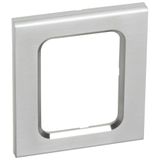 Plate for 3.5" touch screen Valena - brushed stainless steel