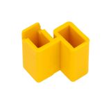 Protection-cover yellow for pin busbar on 1 MW