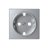 8588 PL Cover plate for Schuko socket outlet - Silver Socket outlet Central cover plate Silver - Sky Niessen