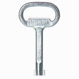 Key for rebate lock - 8 mm male triangle - metal