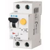 RCD/MCB combination, 40 A, 300 mA, MCB trip characteristic: B, 1p+N, RCD trip characteristic: A