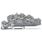 Multilevel installation terminal block N/L Push-in CAGE CLAMP® gray