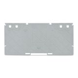 Separator plate 2 mm thick 157 mm wide gray