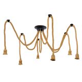 Winery 6-Light Rope Pendant Light