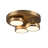 Franklin LED ceiling lamp antique brass