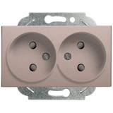 Karre Plus-Arkedia Bronze Two Gang Socket Child Protection