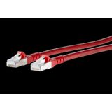 Patch cord Cat.6A AWG 26 0.5 m red