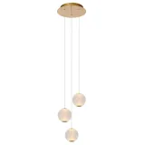 Lucide CINTRA - Pendant light - Ø 25 cm - LED - 1x12,6W 3000K - Transparant