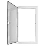 Plastic Frame, door and insert for enclosure BK085, 3-rows