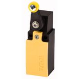 Safety position switch, LS(M)-…, Rotary lever, Complete unit, 1 N/O, 1 NC, EN 50047 Form A, Yellow, Metal, Cage Clamp, -25 - +70 °C