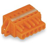 1-conductor female connector CAGE CLAMP® 2.5 mm² orange