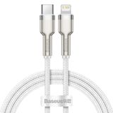 Cable USB C plug  to iP Lightning PD 18W 1m White Baseus