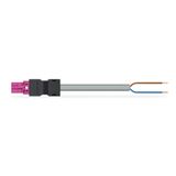 pre-assembled connecting cable Eca Plug/open-ended pink