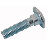 Flat round screw, M12x60-8.8